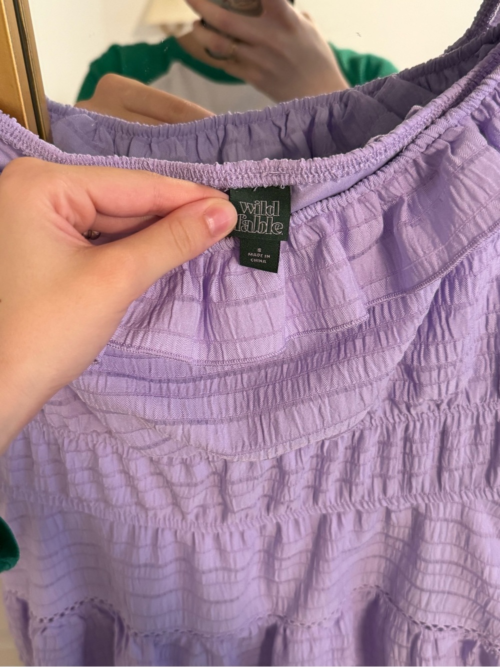 Wild Fable Lavender Ruffle-Strap Mini Sundress - Picture 2 of 3